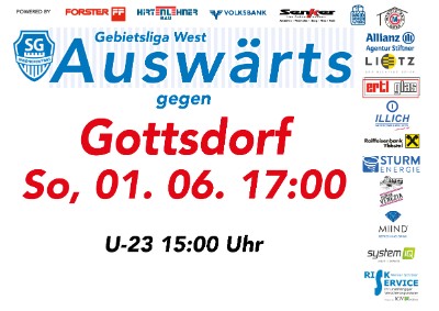 SGW AUSWÄRTS gegen Gottsdorf am SO 01.06.2025